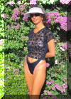 The Monte Carlo paired with the le Sparkle Sheer T shirt