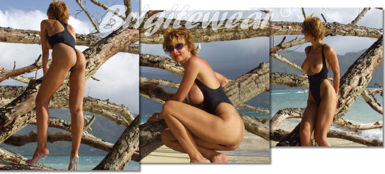 Buy topless one piece bathing suits for women by Brigitewear